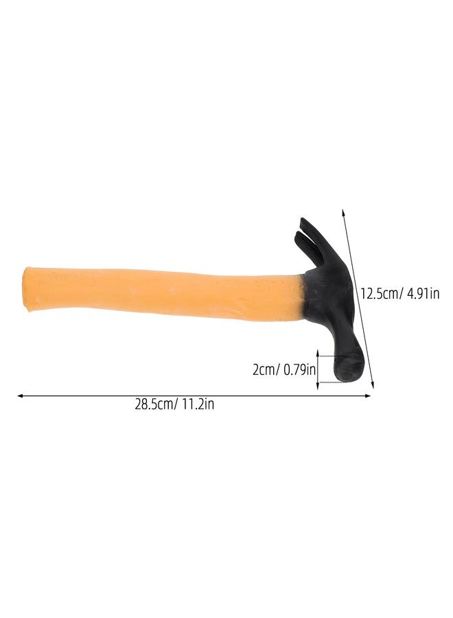BESTOYARD Hammer Toy Funny Rubber for Halloween Party Props, Cosplay Accessories, Dress-up Fake Hammer for Toddler Performance Photo Decoration - Image 2