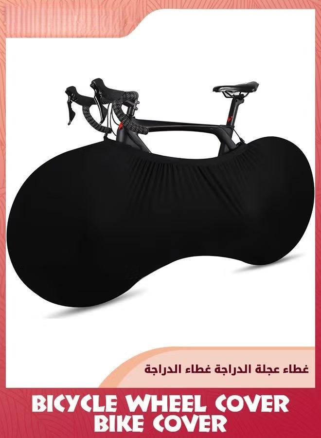 EETU Bike Wheel Cover,Indoor Outdoor Bicycle Motorcycle Cover,Anti-dust Scratch-Proof Bike Cover,Washable High Elastic Motorbikes Wheel Cover,Bicycle Tire Cover For Mountain Road MTB Bikes - Image 1
