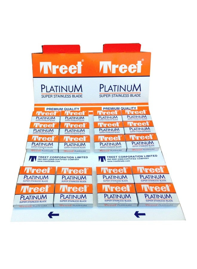TREET Reet Platinum Super Stainless Double Edge Razor Blades (200 Blades) - Image 1