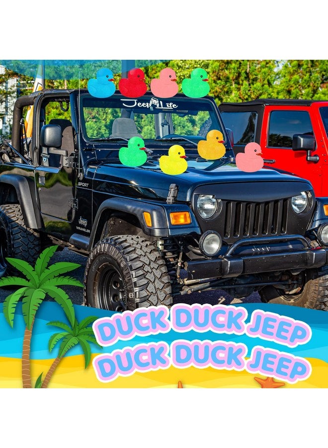 Syhood 120 Pcs Glitter Rubber Ducks 2" Colorful Rubber Duckies Fidget Toy Small Assorted Rubber Ducky for Bath Birthday Gifts Stress Relief Summer Beach and Pool Activity Cruise Decorations - Image 5