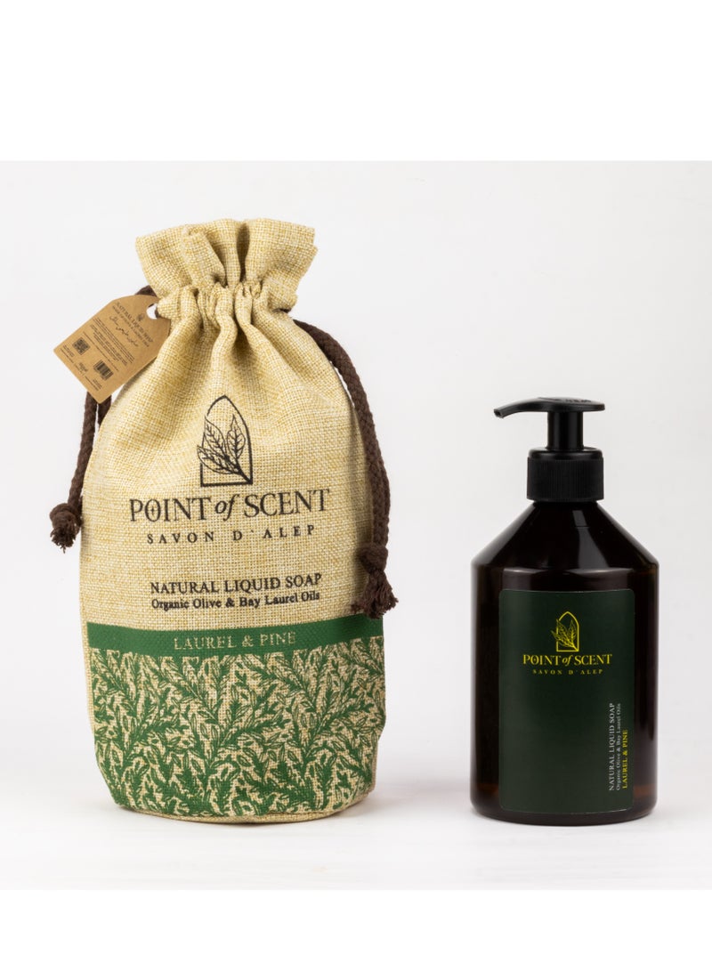 POINT of SCENT Natural Liquid Soap made of olive and laurel oils with Pine essence 500ML - Image 1
