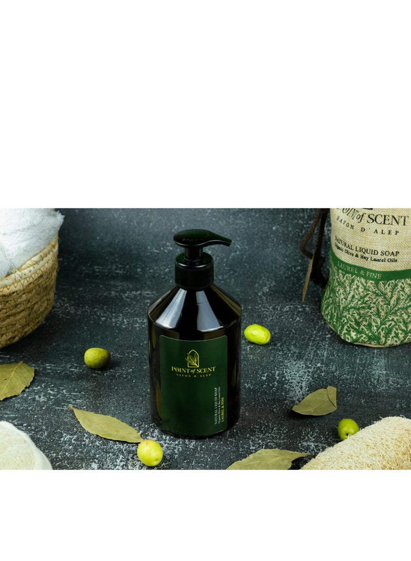 POINT of SCENT Natural Liquid Soap made of olive and laurel oils with Pine essence 500ML - Image 2