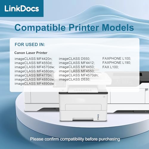 LinkDocs 128 CRG-128 Toner Cartridge Replacement for Canon 128 CRG-128 3500B001AA Used with Canon ImageCLASS D530 D550 MF4570dw MF4770n MF4880dw MF4890dw MF4450 MF4420n FaxPhone L190 L100 Printer - Image 3