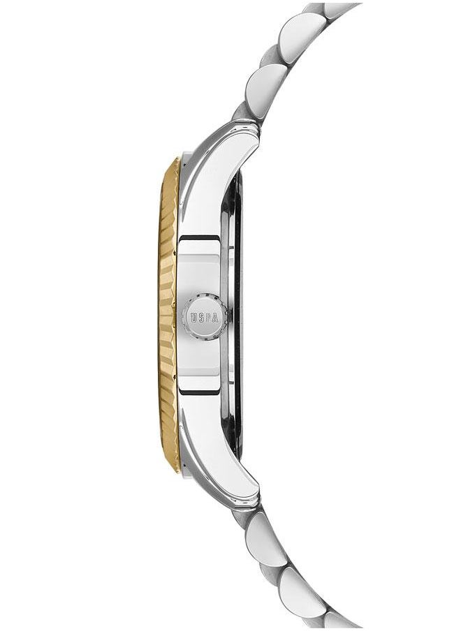 U.S. Polo Assn. U.S. Polo Assn. Stile 36mm Ladies' Watch with Bold Green Dial, Gold Accents & Two-Tone Stainless Steel Band - USPA2028-08, Elevate Your Style with Elegance  - Image 2