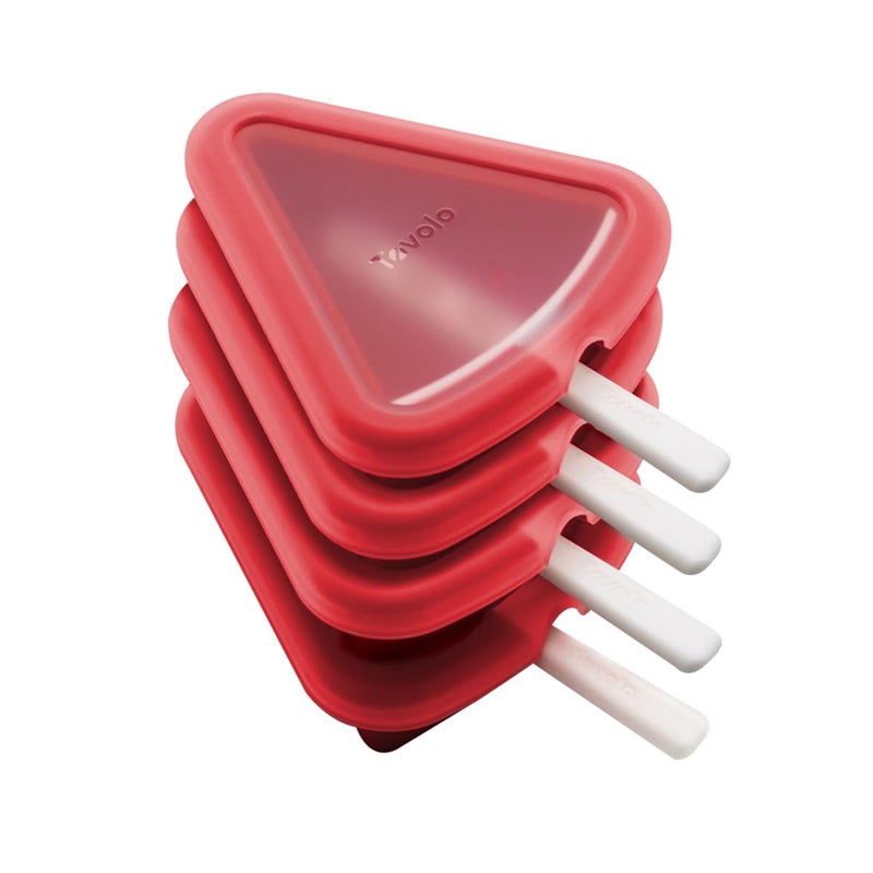 Tovolo Watermelon Popsicle Mold 4 Pack Stackable Silicone Popsicle Molds with Drip Guards for Kids, Watermelon Frozen Treat Mold Summer Essentials, Freezer Pop Ice Cream Bar Molds - Image 3