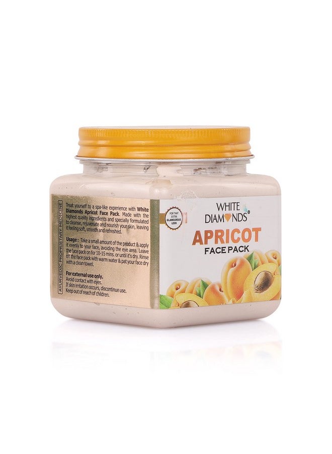 WHITE DIAMONDS WHITE DIAMONDS Apricot Face Pack Extra Glow | Made With Natural Ingredients | Face Pack For Oily & Dry skin | Face Pack For Women & Men (380 ml)  - Image 2