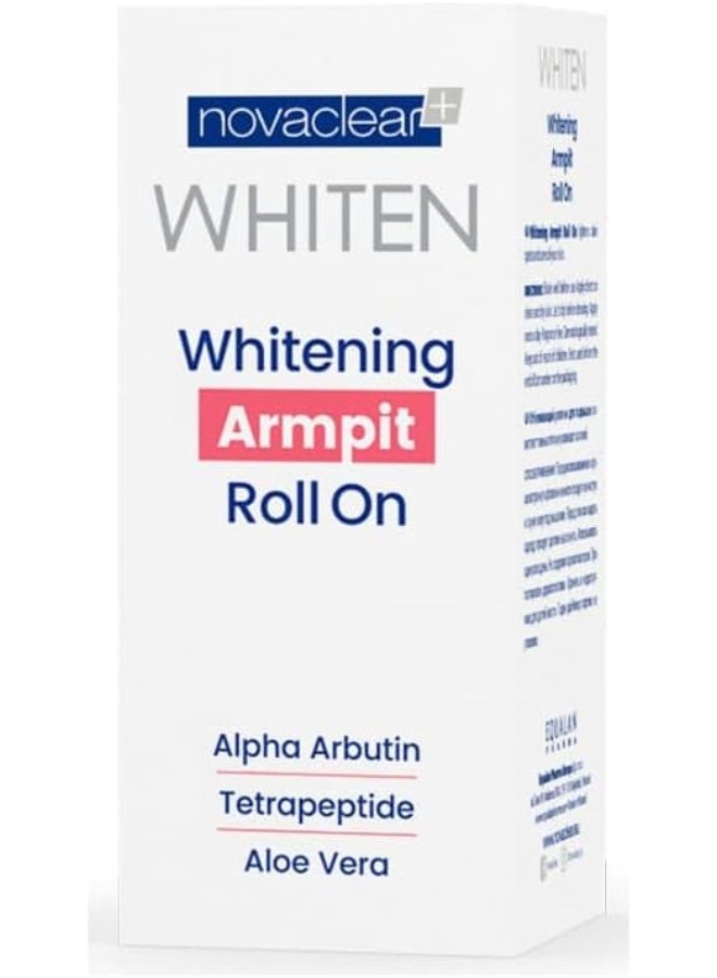 Novaclear Whitening Armpit Roll-On – Brightening Deodorant with Alpha Arbutin, Tetrapeptide & Aloe Vera – 50 ML - Image 2