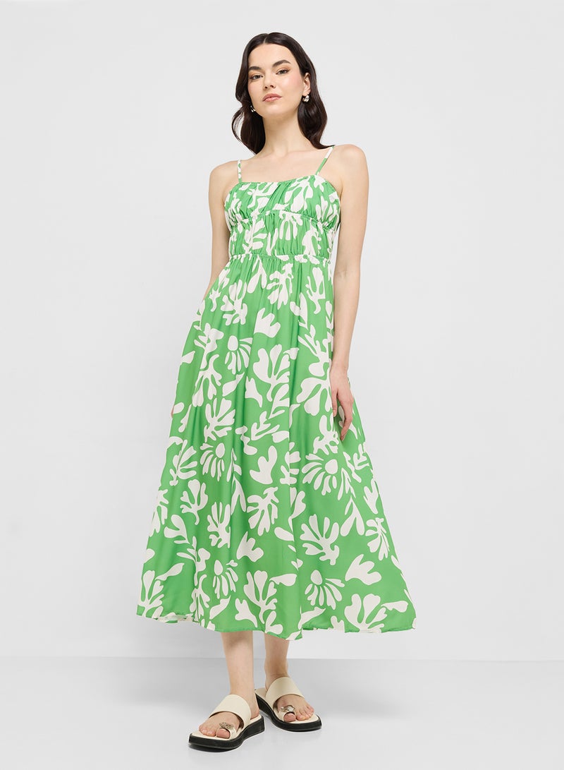Ginger Floral Print Midi Dress - Image 4