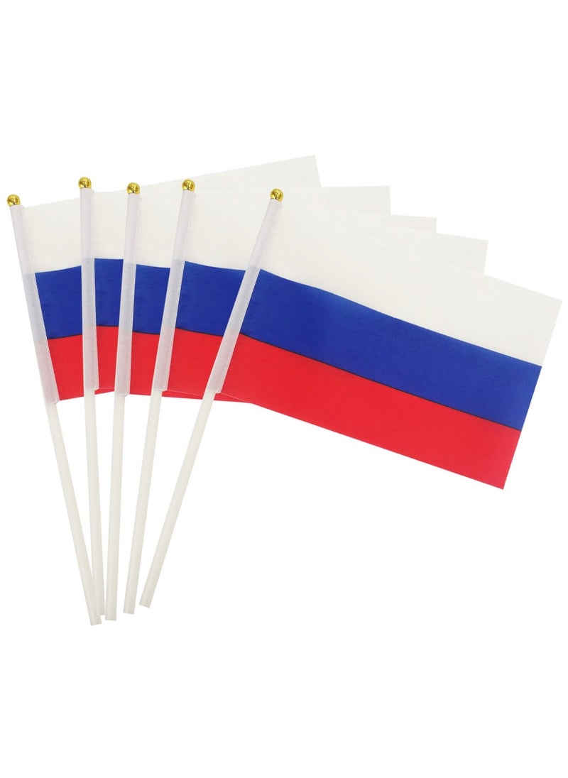 General Flag of Russia, Russian Flag A5 Size, Pack Of 5 Pieces.  - Image 1