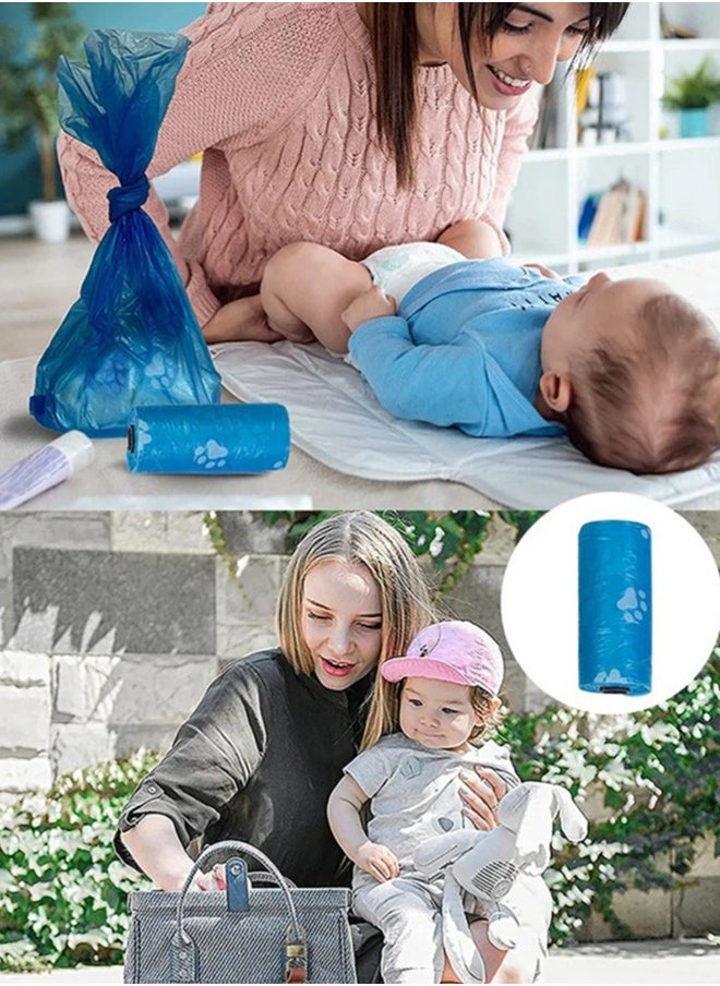 ماركة غير محددة - حزمة من 8 أكياس حفاضات يمكن التخلص منها مانعة للتسرب - Image 1