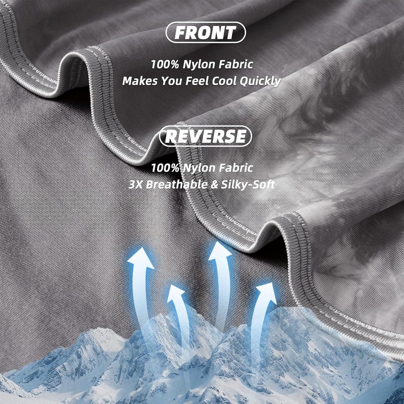 inhand Cooling Blanket King Size (80"x90"), Cooling Blankets for Hot Sleepers, Absorbs Heat to Keep Adults Cool for Summer Nights Sweats, Thin Cold Lightweight Blanket for Couch Bed, All Season Use - Image 4