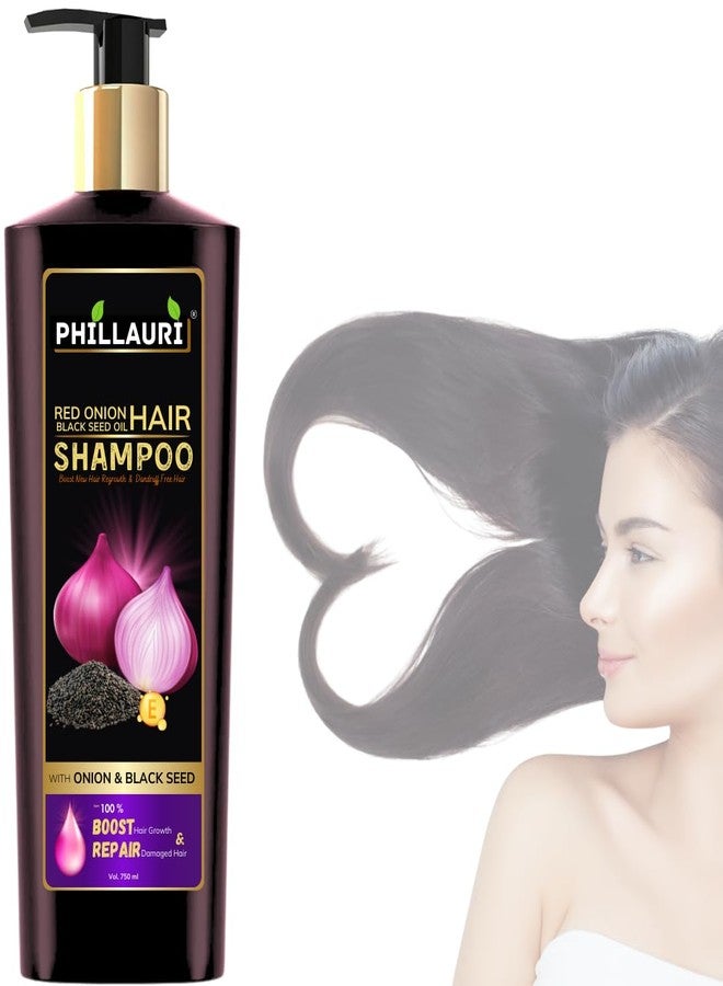 Phillauri Onion Shampoo For Hair & Black Seed Shampoo | Hair Cleanser for Strong & Shiny Hair For Men & Women | Shampoo for Men | Shampoo for Women | 750 ML - Image 1