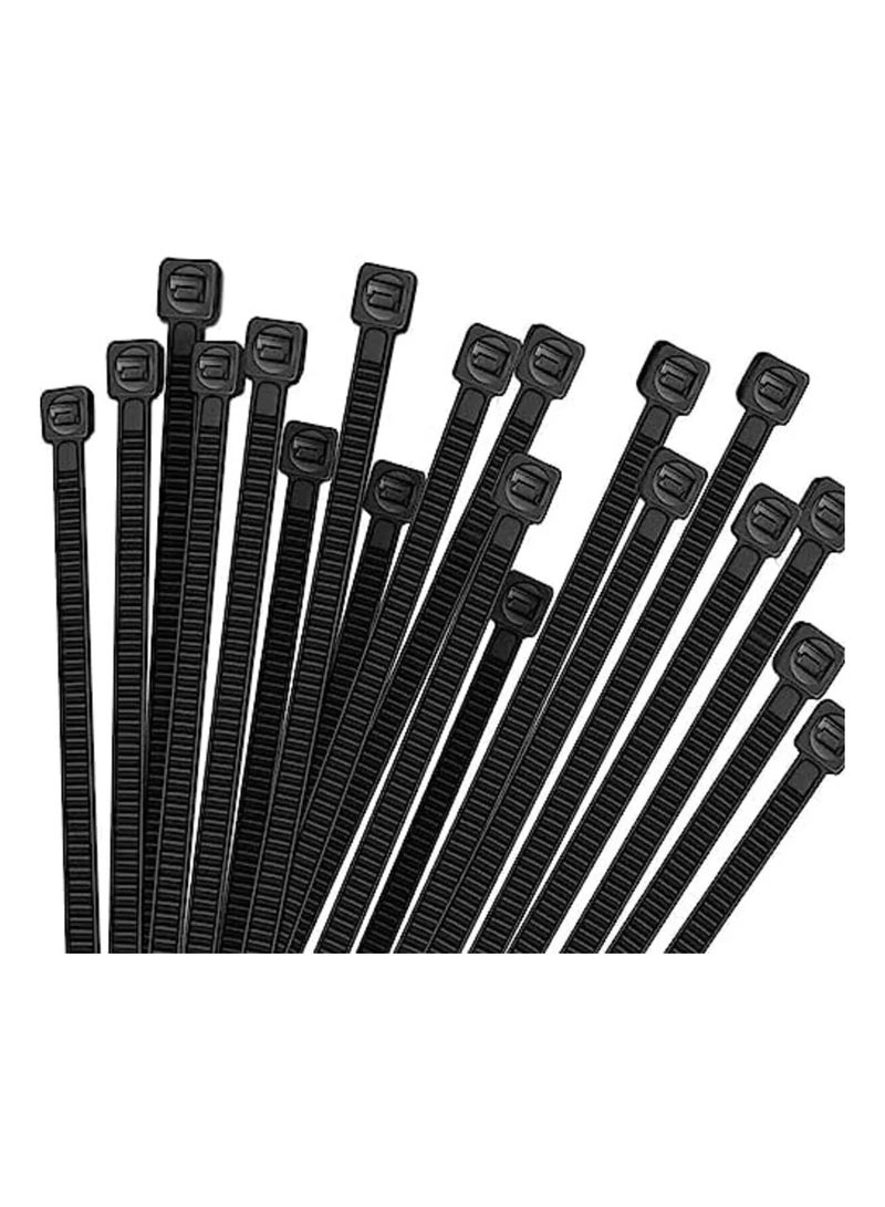 Nylon Cable Tie Black 100Pcs (2.5x200mm) - Image 4