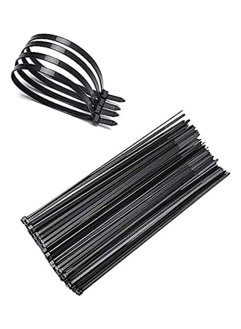Nylon Cable Tie Black 100Pcs (2.5x200mm) - Image 3