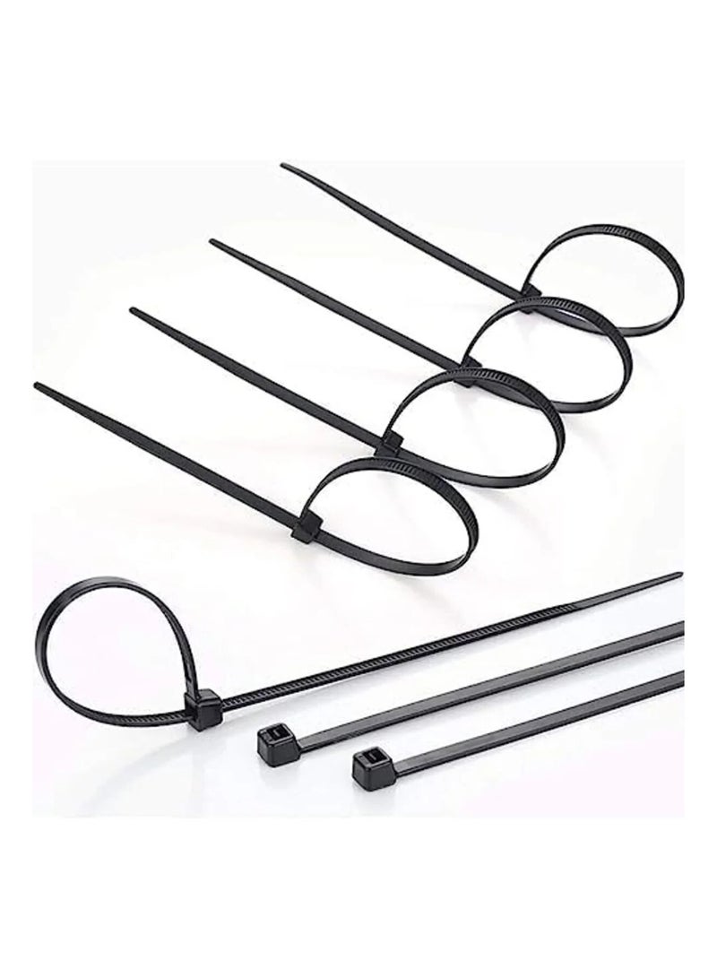 Nylon Cable Tie Black 100Pcs (2.5x200mm) - Image 2