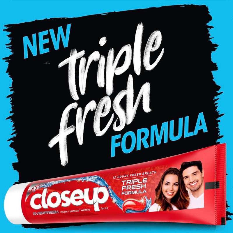 Closeup Triple Fresh Gel Toothpaste - Red Hot Flavor - Image 3