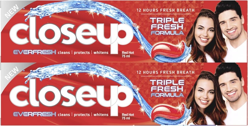 Closeup Triple Fresh Gel Toothpaste - Red Hot Flavor - Image 1