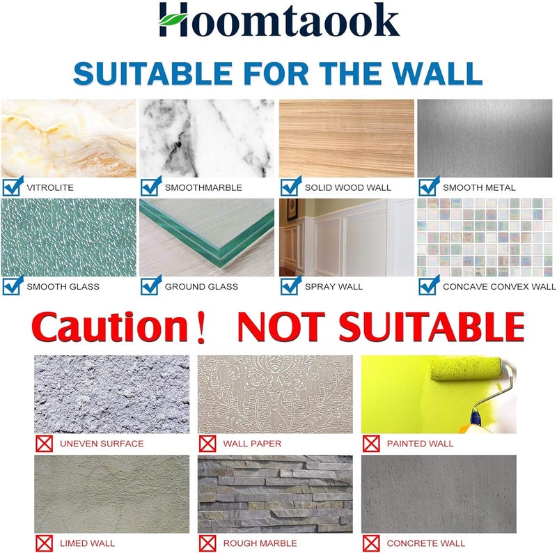 Hoomtaook 2-Tier Corner Shower Shelf No Drilling Bathroom Shelves Shower Caddies Adhesive Bath Corner Shelf Wall Mounted Bathroom Shower Caddy Organizer - Dark Grey - Image 5