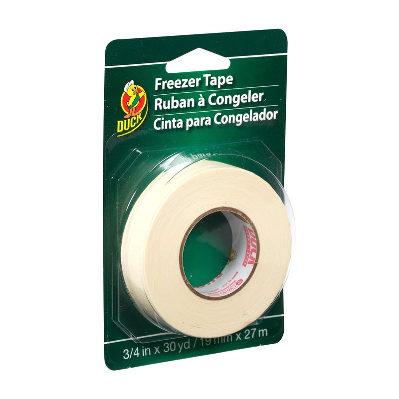 Duck Brand Write-On Freezer Tape, 3/4-Inch by 30-Yard, Single Roll, White (280124) - Image 1