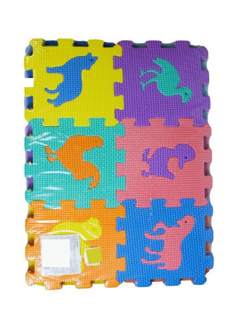 child toy Creative Interlocking Learning Animal Figure Mat Puzzle Set For Kids - Image 2