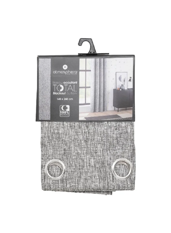 atmosphera Blackout Curtain Slate Grey 140 x 260 cm 194322L