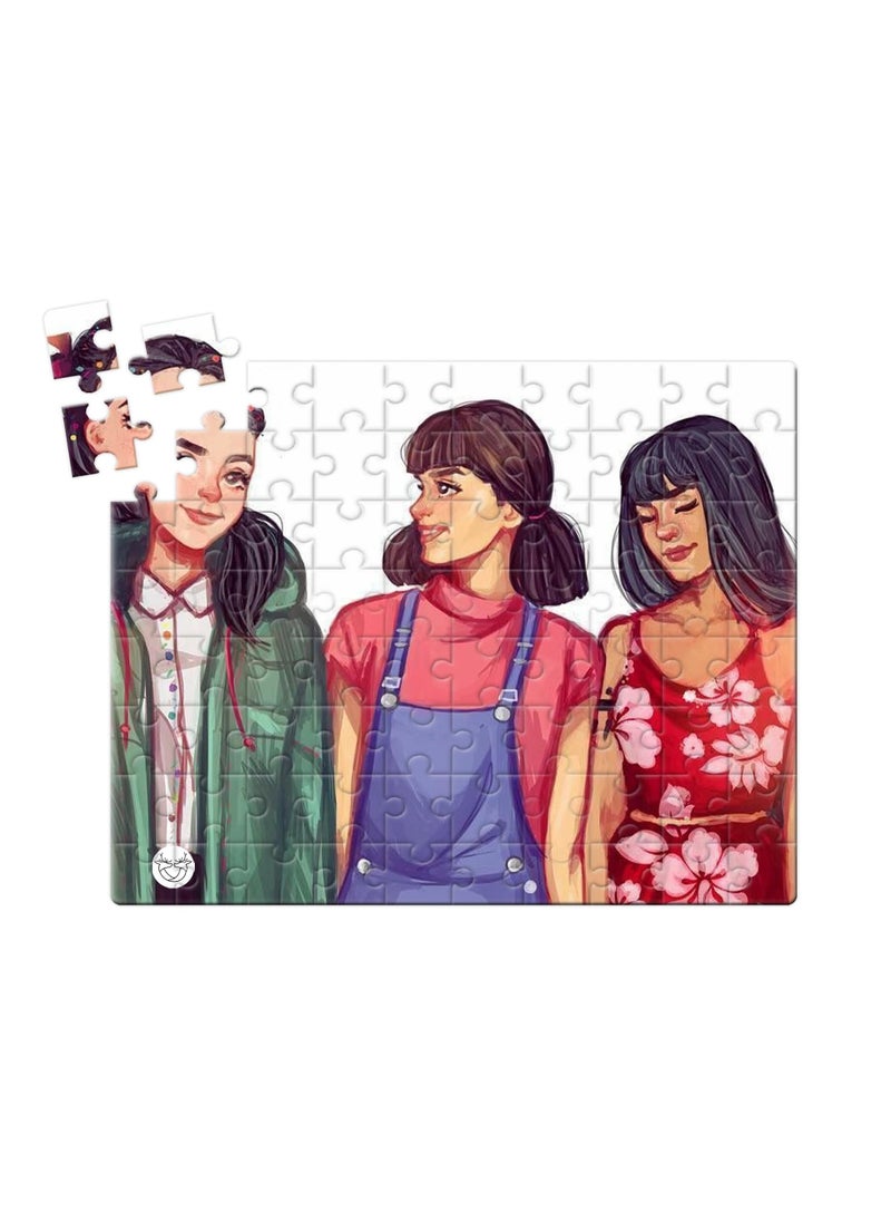 Reeman Design Puzzle printed with girlfriends design 