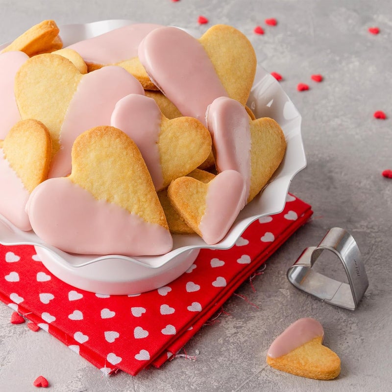 ALL-TOP Heart-Shaped Biscuit Cutter Set - 5 Size Cookie Cutter for Valentine's Day Baking, Dessert Decoration& More - Image 4