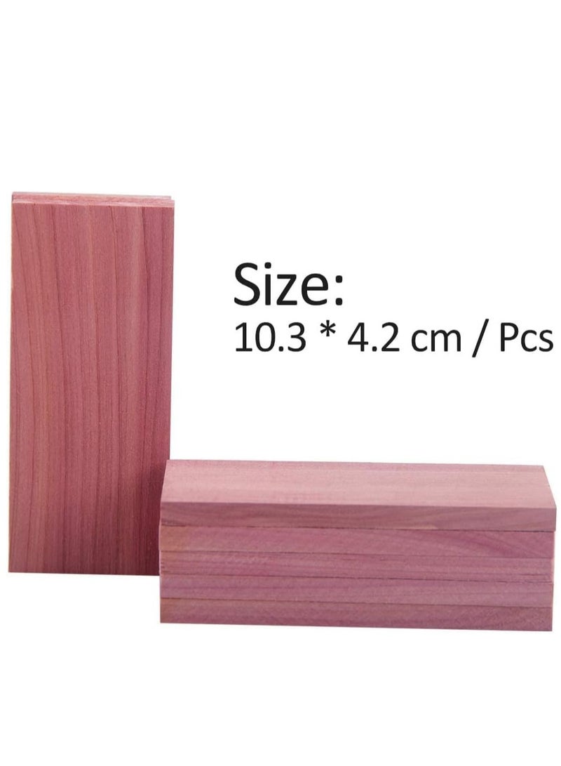 Cedar Blocks for Closet Storage Natural Aromatic Red Ceder Planks Chips Anti Moth Freshener Deodoriser for Wardrobes Clothes Drawers - Image 5