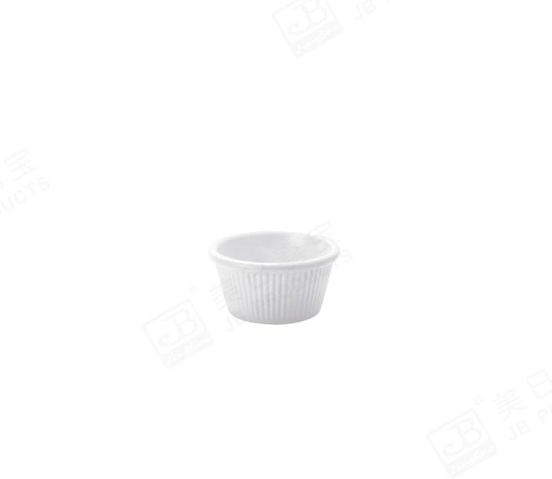 Set of 4 Melamine Fluted Ramekin Dishes