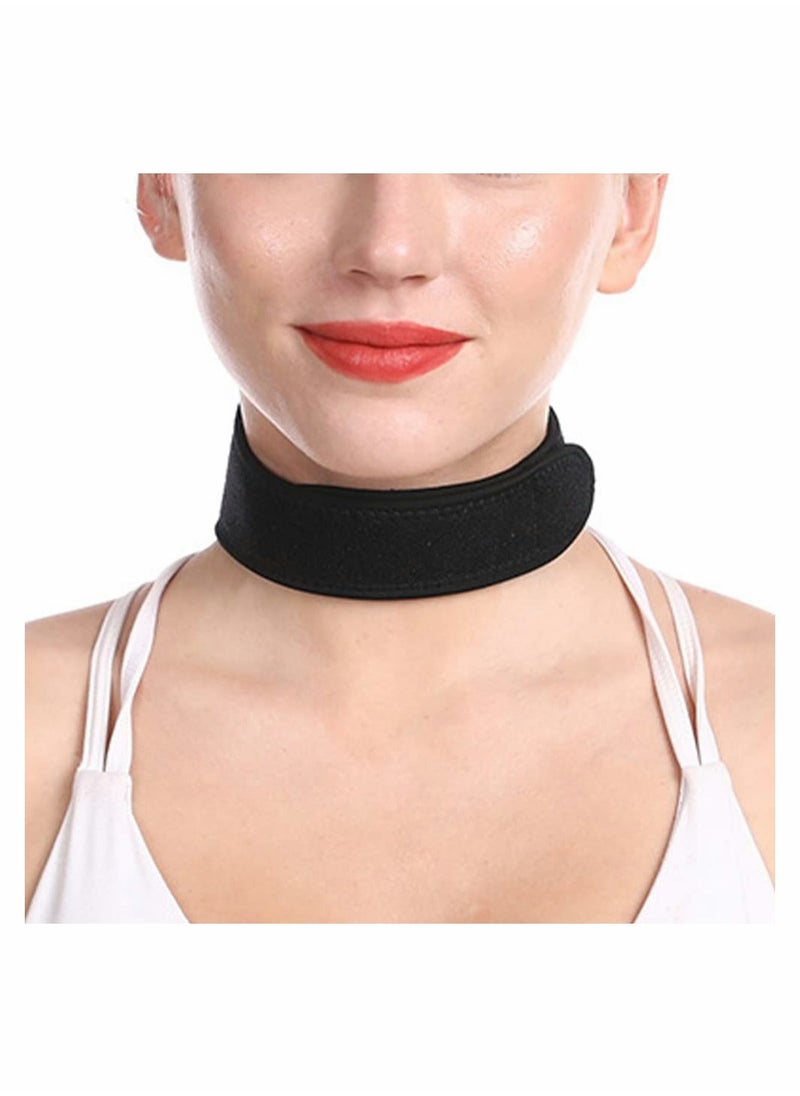 Excefore - Electric Neck Warmer Wrap Neck Heating Pad for Shoulder Cervical Pain Relief Portable Size Heated Neck Massager with Three Adjustable Heat Modes Black - Image 1
