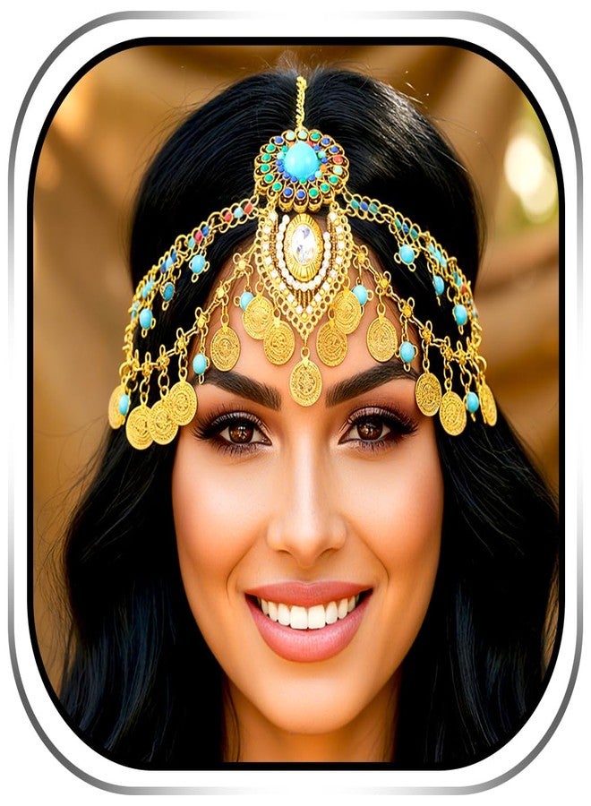 Urieo Gold Head Chain, Egyptian Head Jewelry for Women - Image 1