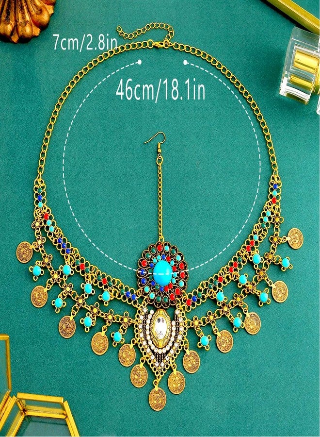 Urieo Gold Head Chain, Egyptian Head Jewelry for Women - Image 5