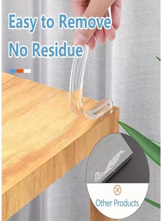 Redvant Silicone Clear Rubber Door Bumper Stopers Wall Protectors for Furniture, 20Piece Pack Self Adhesive Door Handle Knob Wall Shield Bumper Guard for Wall - Transparent (Strip Bumper 20 Piece) - Image 3