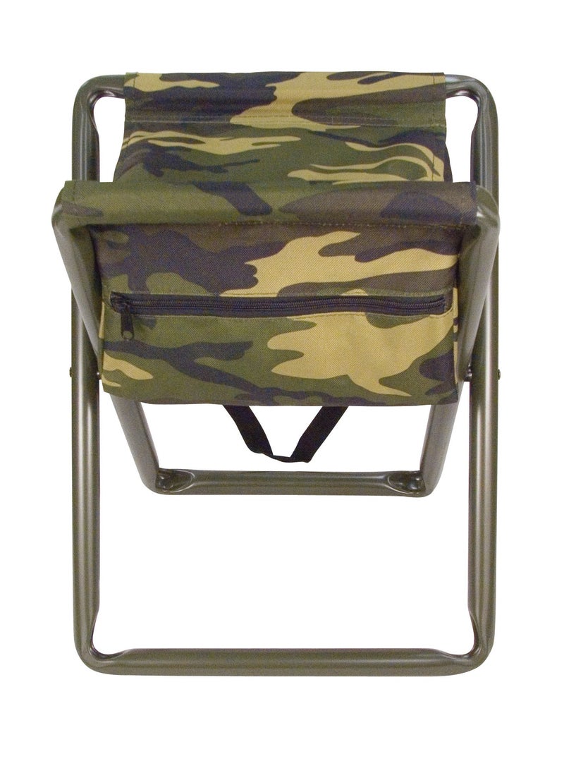 ROTHCO Rothco Deluxe Stool with Pouch Woodland Camo 