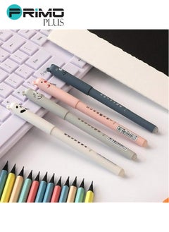 بريمو بلس طقم أقلام جل قابل للمسح بتصميم حيوان من 4 قطع أزرق  - Image 5