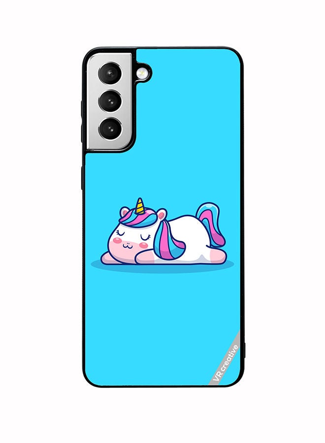 VR CREATIVE Protective Case Cover For Samsung Galaxy S22 Plus 5G Sleeping Pony Design Multicolour - Image 1