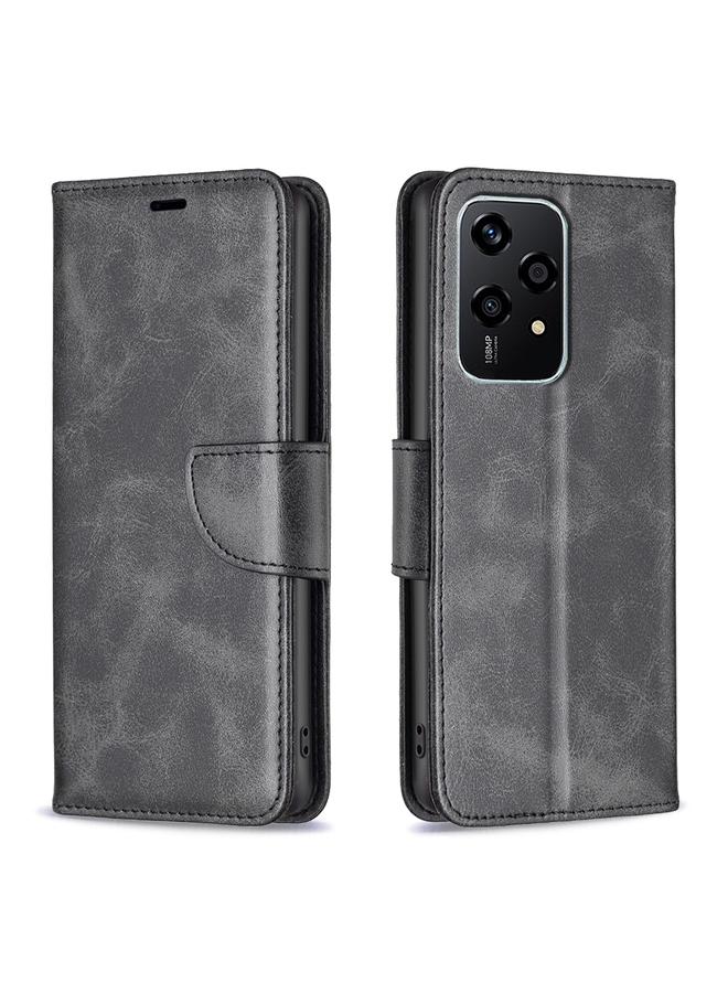 زبون جراب هاتف Honor 200 Lite Global من جلد الخروف بلون نقي - Image 1