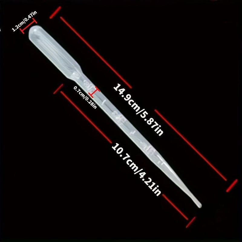 21 Pack 0 1oz Graduated Plastic Droppers For Precise Laboratory And Craft Use - Image 2
