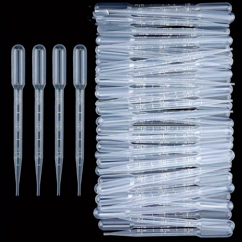 21 Pack 0 1oz Graduated Plastic Droppers For Precise Laboratory And Craft Use - Image 1