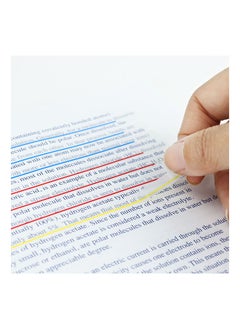 SYOSI Long Highlighter Strips for Notetaking, Colorful Sticky Index Tab Translucent Mini Page Flags PET Notes Stickers Highlighter Strips Sticky Page Flags for Books, Office and School Supplies  - Image 4