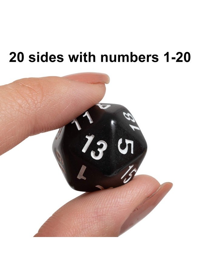 Learning Advantage - Polyhedra Dice 20 Sides Set Of 12 Handson Math Manipulative Teach Early Numeracy Math Games For Kids - Image 1