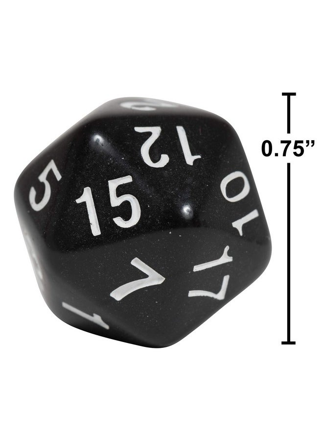 Learning Advantage - Polyhedra Dice 20 Sides Set Of 12 Handson Math Manipulative Teach Early Numeracy Math Games For Kids - Image 1