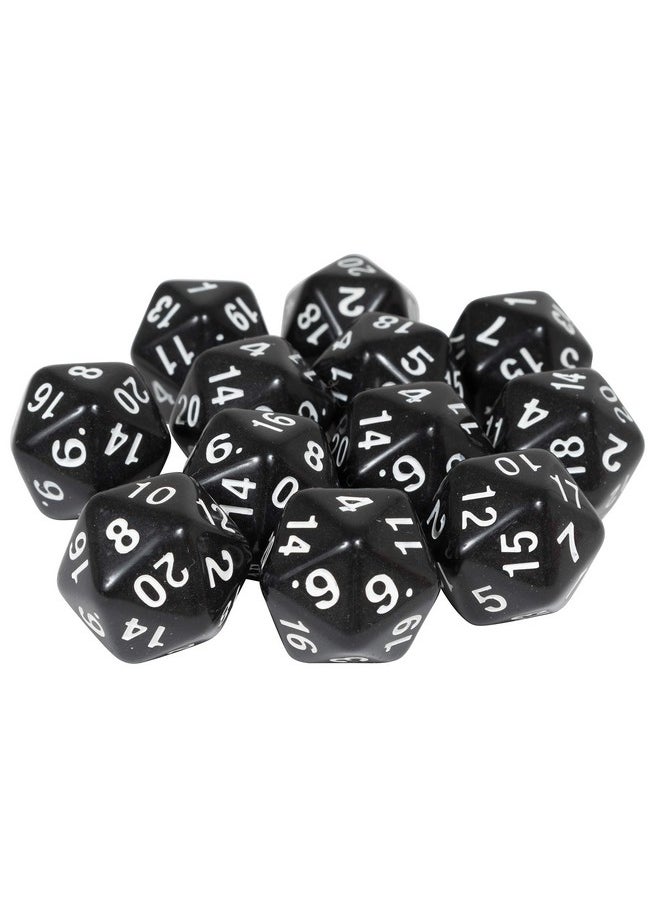 Learning Advantage - Polyhedra Dice 20 Sides Set Of 12 Handson Math Manipulative Teach Early Numeracy Math Games For Kids - Image 1