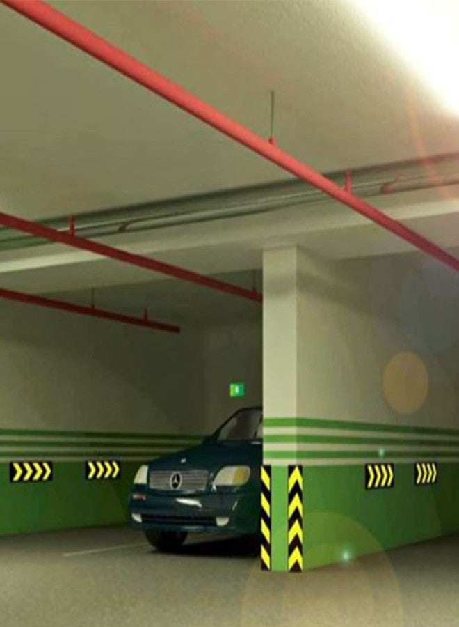 LADWA 41 Inch Rubber Wall Guard with Arrow Reflective Strip, Heavy Duty Wall Protector for Parking Garage, Basement Traffic Direction Safety, Car Wall Protection & Impact Resistance - Image 5