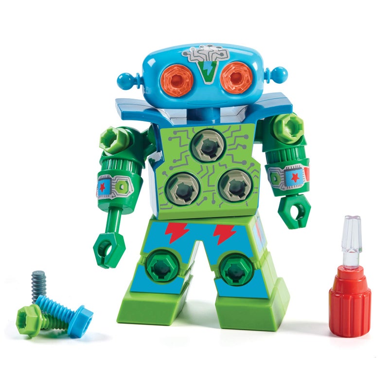 Educational Insights Design & Drill Robot - Construction Toys & Tools for Kids, Robot Toy Building Sets, Kids' Tool Set with Working Screwdriver, Take Apart STEM Set, Gifts for Boys & Girls Ages 3+ - Image 1