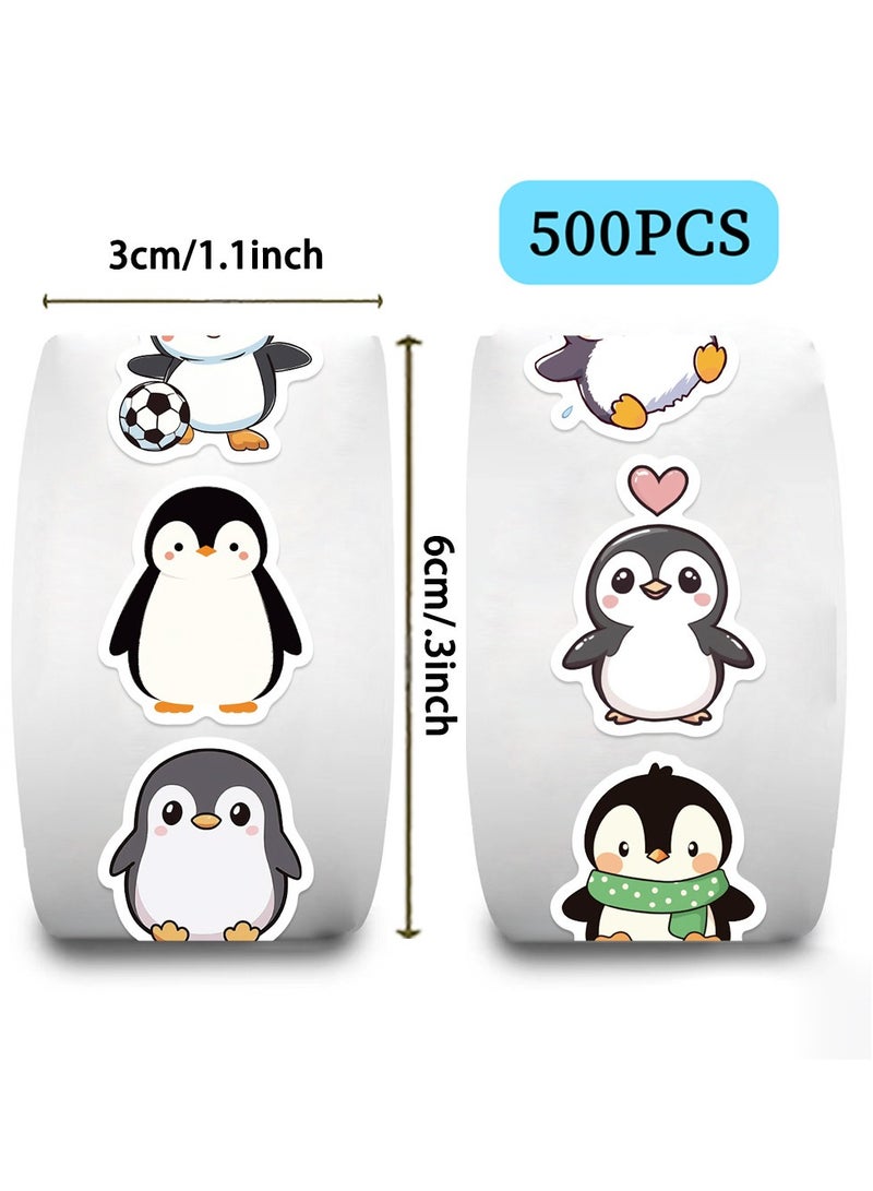 أوليس فيرس  2000 قطعة ملصقات حيوانات كرتونية لطيفة - 4 لفات (1 إنش) للأطفال والكبار | لتزيين الدفاتر وإغلاق المغلفات  الوصف التفصيلي - Image 2