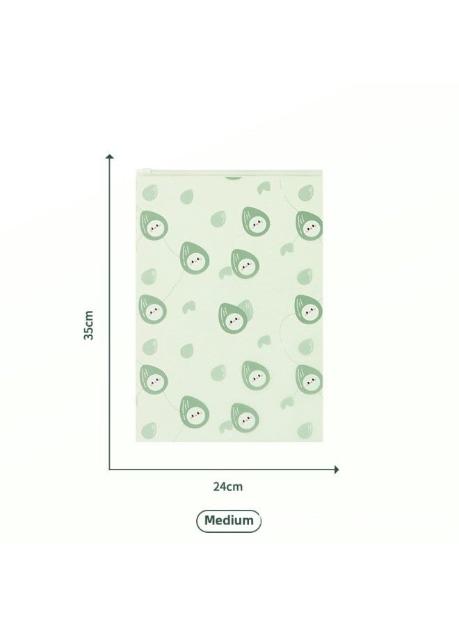 Nut Travel Storage Bag Clothes Tidy Bag Portable Frosted Waterproof Sealed Bag Luggage Clothes-Specification:24*35 Green - Image 1