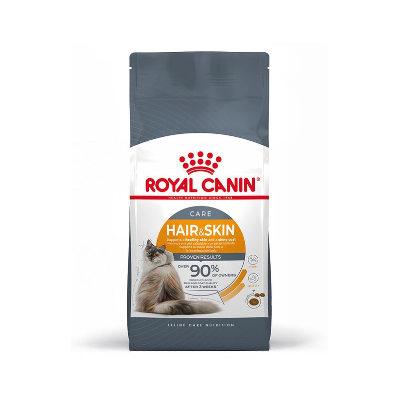 Royal Canin Feline Care Nutrition Hair and Skin Adult Dry Cat Food - 400 g