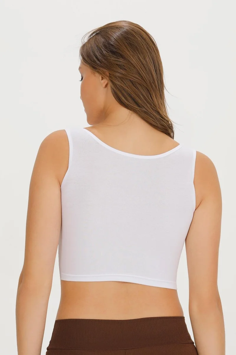 سينسو Women's Thick Strap Crop Bustier - CROP130