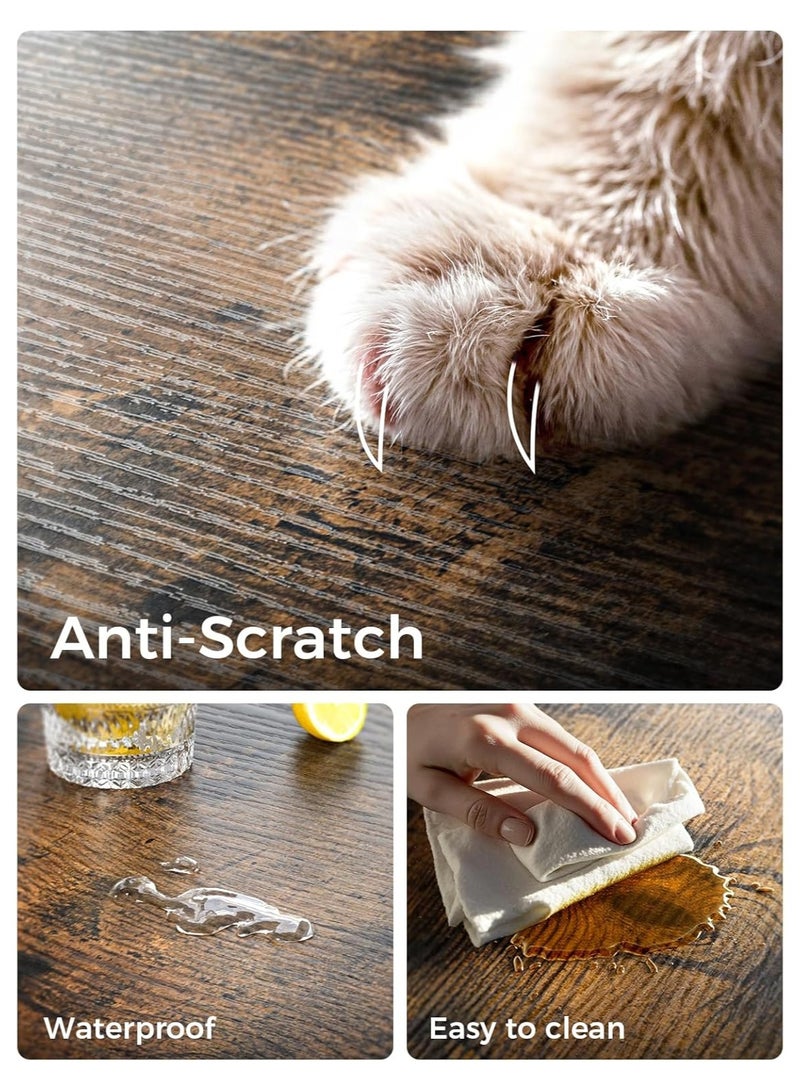 آن فش خزانة كتب بأربع طبقات، رفوف تخزين، رف عرض مفتوح، تصميم مقصورة، رفوف قائمة، رف خباز للمطبخ، حامل فرن ميكروويف لغرفة المعيشة والمطبخ - Image 5